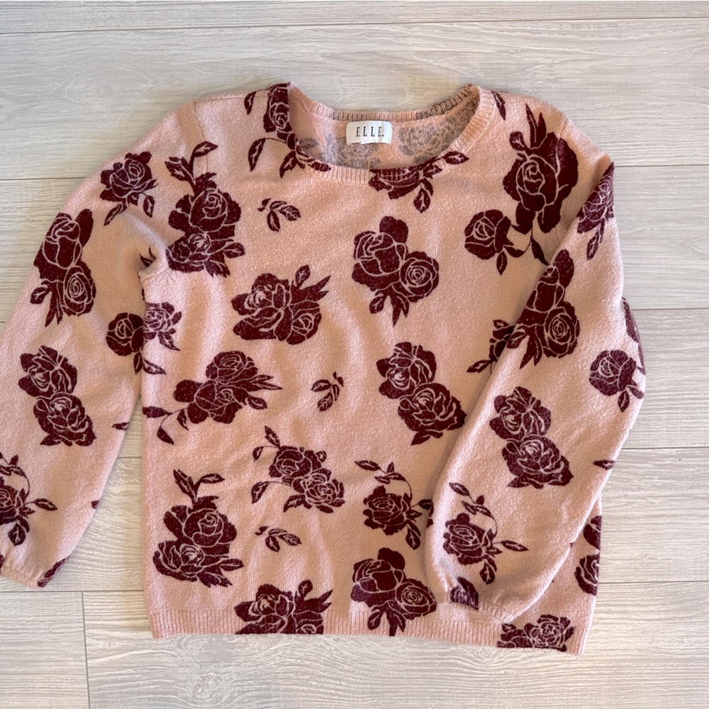 Floral sweater